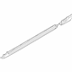 Volvo 30661131 Rocker Molding, Gray, Driver Side