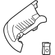 Volvo 32132437 Seat Belt Guide, Driver Side