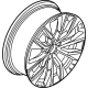 Volvo 32243399 Wheel, Alloy, Aluminium Volvo 32243399 Wheel, Alloy, Aluminium