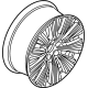 Volvo 32243393 Wheel, Alloy, Aluminium