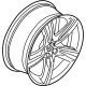 Volvo 31381536 Wheel, Alloy, Black, Aluminium