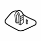 Volvo 9478342 Headliner Clip, Gray Volvo 9478342 Headliner Clip, Gray