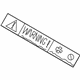 Volvo 30859782 Caution Label Volvo 30859782 Caution Label