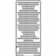 Volvo 31416041 Caution Label
