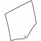 Volvo 31335332 Moveable Glass, Driver Side