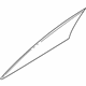 Volvo 30859681 Door Glass, Driver Side