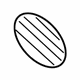 Volvo 31425779 Speaker Grille, Charcoal, Driver Side