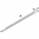 Volvo 31420910 Rocker Molding, Black, Driver Side