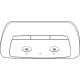 Volvo 80001556 Roof Lamp Volvo 80001556 Roof Lamp