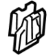 Volvo 30746826 Upper Gate Trim Clip