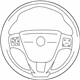 Volvo 30756606 Steering Wheel, Charcoal Volvo 30756606 Steering Wheel, Charcoal