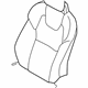 Volvo 32248825 Seat Back Cover, Charcoal, Driver Side Volvo 32248825 Seat Back Cover, Charcoal, Driver Side