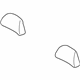 Volvo 39804606 Headrest Cover, Black