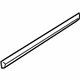 Volvo 31213835 Lower Door Trim, Black, Passenger Side