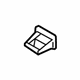 Volvo 39826828 Seat Belt Guide Cap, Charcoal