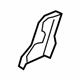 Volvo 32248061 Pivot Cover, Charcoal, Passenger Side