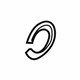 Volvo 30873071 Bearing Snap Ring, Front Volvo 30873071 Bearing Snap Ring, Front