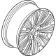 Volvo 32134632 Wheel, Alloy, Black