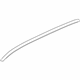 Volvo 31402810 Roof Molding, Black, Driver Side Volvo 31402810 Roof Molding, Black, Driver Side