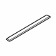 Volvo 31672955 Front Sill Plate Insert, Charcoal Volvo 31672955 Front Sill Plate Insert, Charcoal