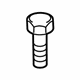 Volvo 31423735 Wheel Bolt, Gray