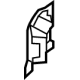 Volvo 31663896 Lower Retainer, Driver Side