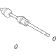 Volvo 36011008 Axle Shaft, External Volvo 36011008 Axle Shaft, External