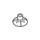 Volvo 30776037 Front Shield Nut, Plastic Volvo 30776037 Front Shield Nut, Plastic