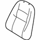 Volvo 30734295 Seat Back Pad, Passenger Side Volvo 30734295 Seat Back Pad, Passenger Side