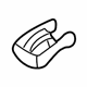 Volvo 30888540 Adjust Rail End Cap, Driver Side Volvo 30888540 Adjust Rail End Cap, Driver Side