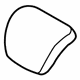 Volvo 39865274 Headrest Cover, Black Volvo 39865274 Headrest Cover, Black