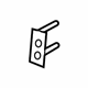 Volvo 9484383 Face Bar Stud Plate, Driver Side