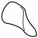 Volvo 39829219 Headrest Cover, Charcoal Volvo 39829219 Headrest Cover, Charcoal