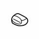 Volvo 31308285 Floor Cover Knob