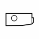Volvo 31449133 Lower Grille Retainer, Driver Side