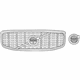 Volvo 32368143 Upper Grille