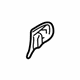 Volvo 9152392 Handle, Outside Gasket, Front Volvo 9152392 Handle, Outside Gasket, Front