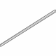 Volvo 30799425 Belt Molding, Black, Driver Side Volvo 30799425 Belt Molding, Black, Driver Side